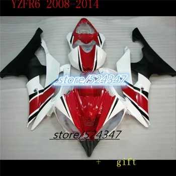 Hej-Bela rdeča črna oklep kompleti za R6 YZF-R6 08-09 YZF R6 08 09 YZF 600 R6 2008 2009 oklep par za Yamaha