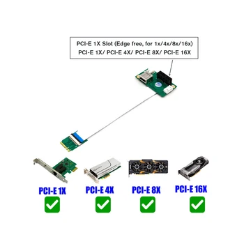 NGFF (M. 2) Tipka A/E PCI-E Express 1X Podaljšek z Visoko Hitrostjo FPC Kabel