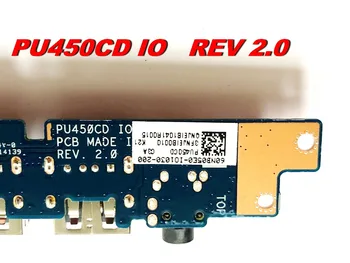 Original Za ASUS PU450CD USB Avdio odbor PU450CD IO REV 2.0 preizkušen dobro Brezplačna dostava