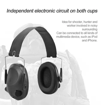 TAC 6s Hrupa Preklic Taktično Streljanje Slušalke Proti Hrupu Šport Lov Elektronski Streljanje Earmuff Slušalke