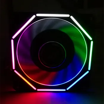 120 mm PC Primeru Fan Ultra Tiho LED Namizni Računalnik Ventilatorji - RGB (2nahrbtnik)