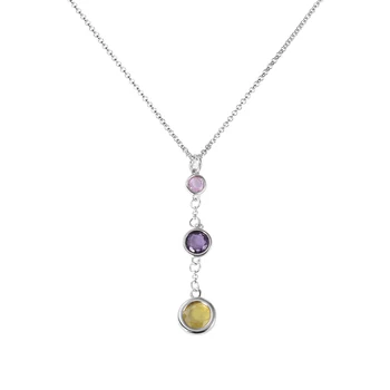 JrSr novo osebno 925 sterling silver 12-mesečno birthstone ogrlico, obesek 2020 ženska DIY po meri nakit darila Brezplačna dostava