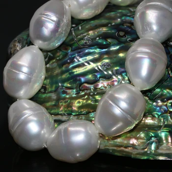 Bela natur lupini pearl 18*22 mm pribl solze waterdrop visoko kakovostni precej žensk svoboden kroglice nakit, izdelava 15inch B2268