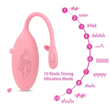OLO 8 Hitro Vibrira Jajca Vaginalne Žogo Brezžični Daljinski upravljalnik G Spot Vibrator za Klitoris Stimulator za Odrasle Izdelkov Seks Igrače