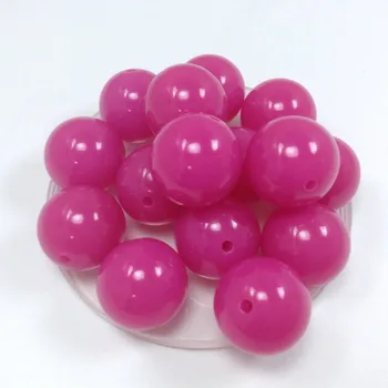 Debelo Akril jelly biseri rose red Bubblegum svoboden Noge 20 mm kroglice za DIY ogrlica Brezplačna dostava