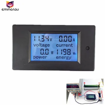 Digitalni LCD DC DC Voltmeter 6.5-100V/100A Moč Energije Metrov Ampermeter Current Tester Napetosti Watt Volt Baterije Zaslon