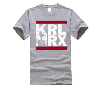 KRL Marx MRX T-SHIRT Karl Moških in Žensk Tees Tiskanja Priložnostne Kos Bombaža, Kratek Vrhovi O-vratu Redno Broadcloth Komunizem Socializem