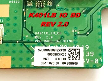 Original Za ASUS K401LB USB, Audio, sd card krovu K401LB_IO_BD REV 2.0 preizkušen dobro Brezplačna dostava