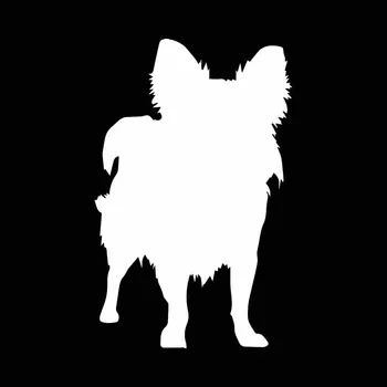 YJZT 10.1X15.9 CM Avto Nalepke Smešno Živali, Chihuahua Pes Hišnih Živali, Vinilne Nalepke Črna/Srebrna, C24-1433