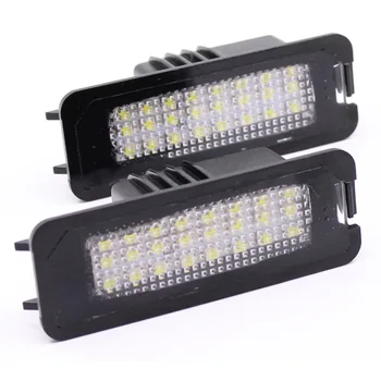 2Pcs LED Številko registrske Tablice Svetlobe, brez Napak za VW Volkswagen GOLF 4/5/6/7 GTI EOS Passat 3C B6 Limuzina