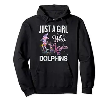Le Dekle, ki Ljubi delfini hoodie Dolphin Ljubimec Darilo