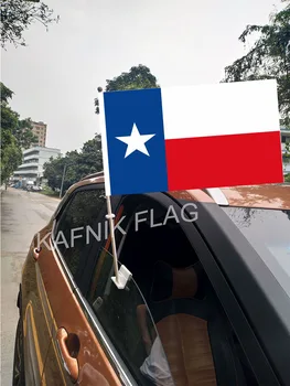 KAFNIK,30*45 CM Texas Okno Avtomobila Zastavami in Transparenti Državah Sveta po Meri Zastav s 43/52 cm jamboru za avto dekoracijo