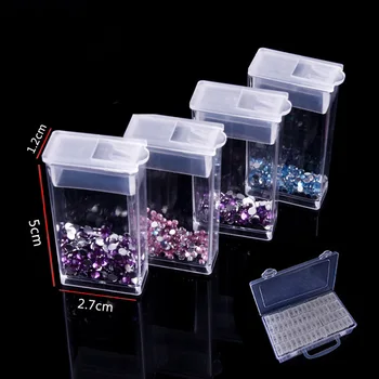 Vroče Prodaje Diamond Vezenje Diamond Slikarstvo Orodje 64 Predalčni Pregleden Plastična Škatla Za Shranjevanje 64/20 Omrežja Nakit Škatla Za Shranjevanje