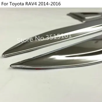 Avto styling telo kritje detektor ABS chrome Stranska Vrata Telo trim palico Trakovi Modeliranje 4pcs Za Toyota RAV4 2016