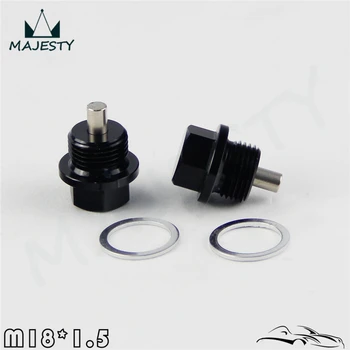 2PCS M18x1.5 Magnetni Motor Oil Pan Možganov Filter Adsorpcije Plug Vijak + Pranje