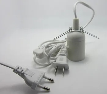 E27 LED dnevna soba Obesek Lestenec Jedilnico okova znanja adapter Pretvornik socket adapter+stikalo+plug+1,8 m kabel kabel