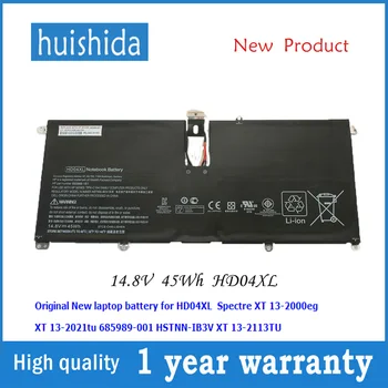 14.8 V 45WH HD04XL Novo izvirno laptop baterija za HP HSTNN-IB3V Spektra XT 13-2000eg/2021tu 685989-001series