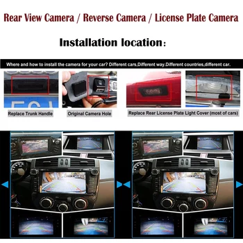 Pogled od zadaj Kamero Za Mitsubishi Lanser Evolution 2007~2019 CCD Night Vision Obračanje Fotoaparat registrske tablice fotoaparat backup