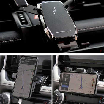 Avto Nosilec Nosilec za Telefon Zraka Vent Posnetek Mobilni Telefon, Držalo za Toyota RAV4 2019 2020 Avto Dodatki