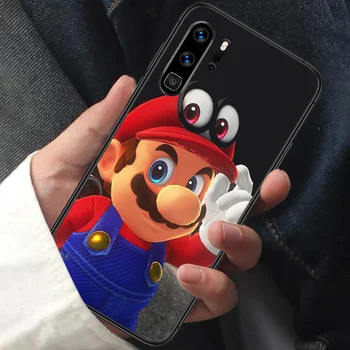 Super Marios Bros Primeru Telefon Za HUAWEI P 9 10 20 30 40 Lite smart Pro Z 2019 Nova 5T 6 7 sem črn Etui Tpu Nepremočljiva 3D Funda