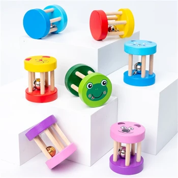 Novo Montessori Izobraževalne Igrače, Lesene 3D Lesene Rattleinstrument igrače Pomiritev Staršev Otrok Igrače Uravnoteženje Možganov, Glasbene Igrače