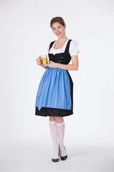 Nemško Pivo Bavarski Festival Tradicionalno Pivo Obleko Bombaž Vezene Devica Devica Obleko Oblačila Spot halloween kostumi za ženske