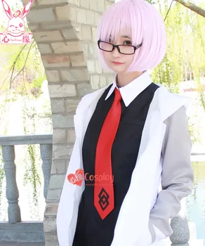 Anime Usoda/Grand Da cosplay Mt Kyrielite cos Halloween party fashion dekleta kopalke celoten sklop(plašč+obleko+kravato+nogavica+očala)