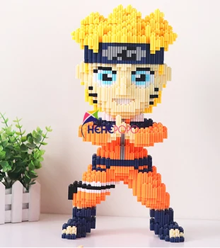 36 cm Visok 5000pcs+ Srednji Opeke gradniki Naruto Dražbi Slika Risanka Model Otroke Smešno Igrače Anime Kakashi 8053