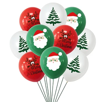 10pcs Božiček Božič Drevo Latex Balon Konfeti Zraka Trebušaste Vesel Božič Stranka Baloons Otroci Rojstni dan Dobave