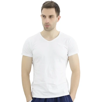 Poletje Moških bombaža T-shirt kratek rokav homewear proti-vrat svoboden tees velikosti 8XL 9XL velika velikost elastičnost tanke Dihanje vrhovi 70