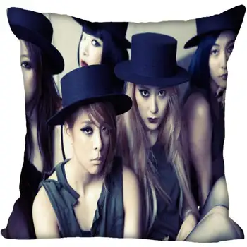 Koreja-Pop F(x) Tiskanje Kvadratnih Saten svila Pillowcases 35x35cm,40x40cm Eni Strani Tiskani Prilagodite sliko darilo