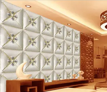 Po meri 3D zidana ozadje mode mehko paket olajšave TV ozadju dekoracijo sten slikarstvo
