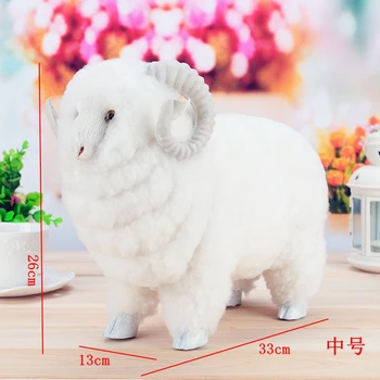 Srednja simulacije ovce igrača polietilen & krzno, krzneni izdelki nove ovce model darilo o 33x13x26cm 2245