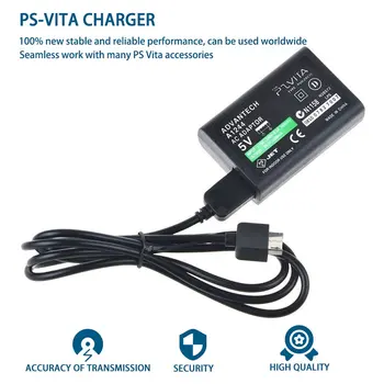 Napajalnik za Dobavo Pretvori Polnilnik + USB Podatkovni Kabel Stabilno in Zanesljivo Delovanje EU Plug za Sony za PS Vita PSV AC