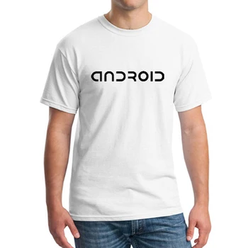 6 barv, JE Google android programerjev operacijski sistem moški bombaž o-vrat po Meri kratek rokav T-shirt