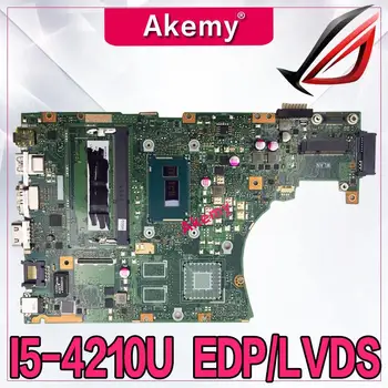 Akemy X455LA matično ploščo Za Asus X455L X455LJ X455LN X455LD A455L F455L K455L Laptop mainboard 4G RAm I5-4210U EDP/LVDS