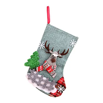 Božično Darilo Vrečko Candy Bag Kreativna Plišastih Darilo Nogavica Božično Dekoracijo za Dom 2021 Novo Leto Darilo Noel Navidad Vrt Dekor