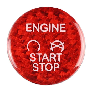 Za Ford Focus Kuga Ogljikovih Vlaken Nalepke Avto Engine Start Gumb za Vžig Napravo Preklopite Pokrov Notranje Trim