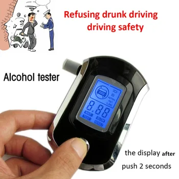 Strokovno Digitalni Dih Alkohol Tester Breathalyzer z LCD Dispaly s 5 Ustniki Policija Alkohola Parkiranje Breathalyser