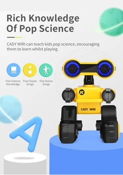 JJRC R13 Cady Wiri Pametni Roboti za Otroke Velike Programiranje Interaktivnih Rc Robot z Glasovnimi App Nadzor Predstavi za Otroke Otrok