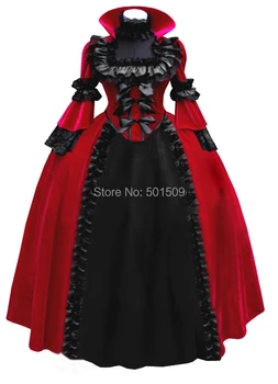 Fan ovratnik ruffles victoria obleke srednjeveško obleko Renaissance obleke kraljice kostum Viktorijanski Gothic/Marie Antoinette/ Belle Žogo