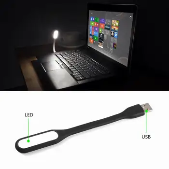 Prenosni Kakovosti Noč Svetlobe Led Lučka USB Za Telefon Xiaomi Moči Banke 5V 1,2 W Prilagodljiv Bend zaščito za Oči Mini Luči Svetilke