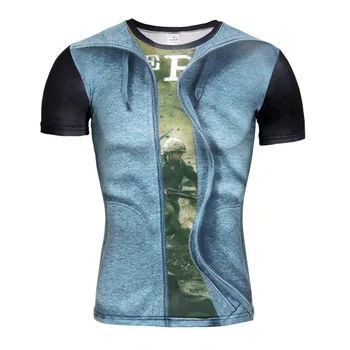 Aismz Visoke Kakovosti Moških 3D T Majica Kratek Rokav Vojni Vojaki Smešno Natisnjeni T Srajce Priložnostne Kožo Tesen Stiskanje Rokavi Top Tees