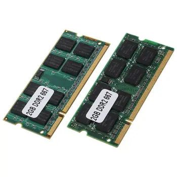 2x 2GB DDR2 PC2-5300 SODIMM RAM Pomnilnika 667MHz 200-pin Notebook Laptop