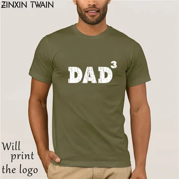 OČE 3 Očetov Dan darilo Majica s kratkimi rokavi Moški Ljubezen Oče tiskanje tee NAS standard plus velikost
