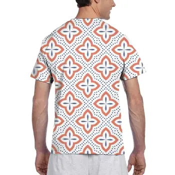2020 Moški Majica s kratkimi rokavi T-Shirt Poletje Vrhovi Tees Posadke Vratu tshirt Moški Majica Kratek Rokav Tradicionalni Etnični arabski, turški Vzorec