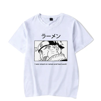 NARUTO Cosplay Kratek Rokav Naruto Uzumaki Plašč T Shirt Anime Odraslih COS Oblačila Vrh Pokrivala Božično noč Čarovnic Darilo