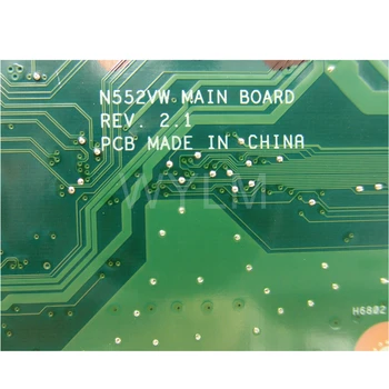 N552VW MB._0M/I5-6300HQ/KOT GTX960 2GB Mainboard Za ASUS N552V N552VW Prenosni računalnik z Matično ploščo 90NB0AN0-R00050 Testirani