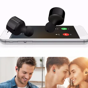 Prinaša dobička Brezžični Čepkov Dvojčka Res Stereo Bluetooth in-Ear Slušalke za prostoročno telefoniranje, Slušalka z Mikrofonom