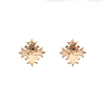 XQ Evropi in Ameriki retro slog, dame imitacije biser uhani prstan iz zlata rastlin, cvetja lep nakit